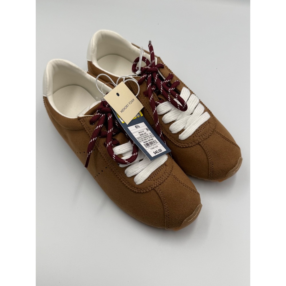 Universal Thread Jojo Brown Faux Suede Retro Sneakers Gum Sole Womens 6 NEW